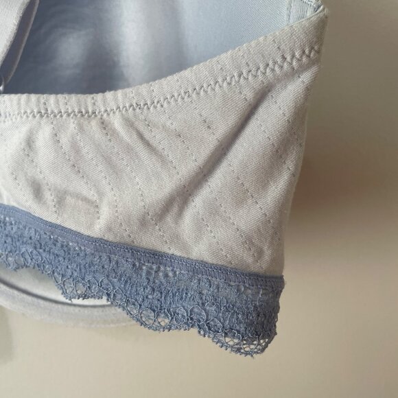 NWT Adore Me 38DDD Light Blue Lace Full Coverage Bra Adjustable Straps - Picture 6 of 7